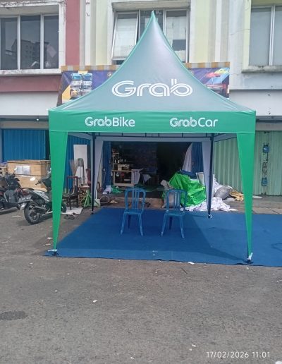 Tenda Kerucut 3x3 Custom Branding Grab foto (1)
