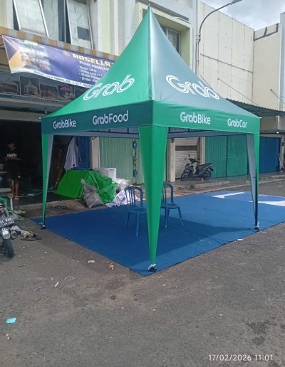 Tenda Kerucut 3x3 Custom Branding Grab foto (3)