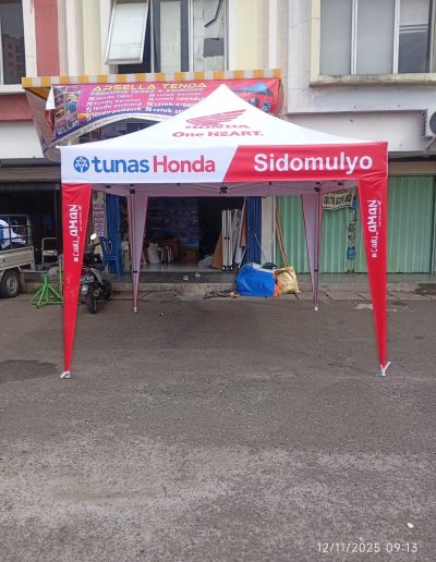Tenda Lipat 3x3 Custom Branding Honda foto (1)