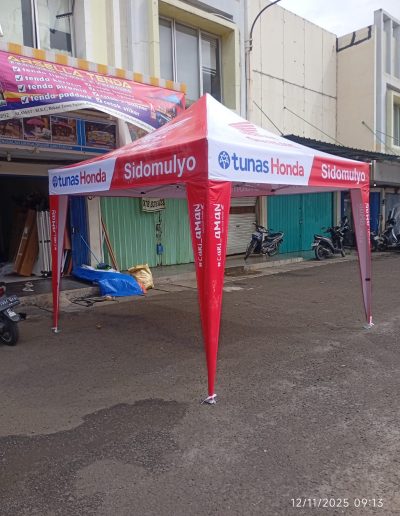 Tenda Lipat 3x3 Custom Branding Honda foto (2)