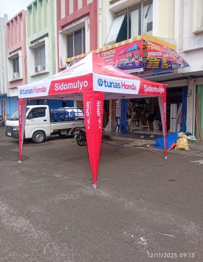 Tenda Lipat 3x3 Custom Branding Honda foto (3)