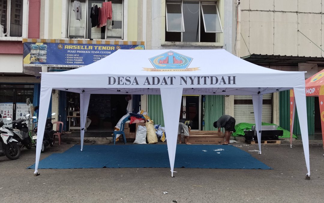 Tenda Lipat 3×6 Custom Branding, Rangka Premium